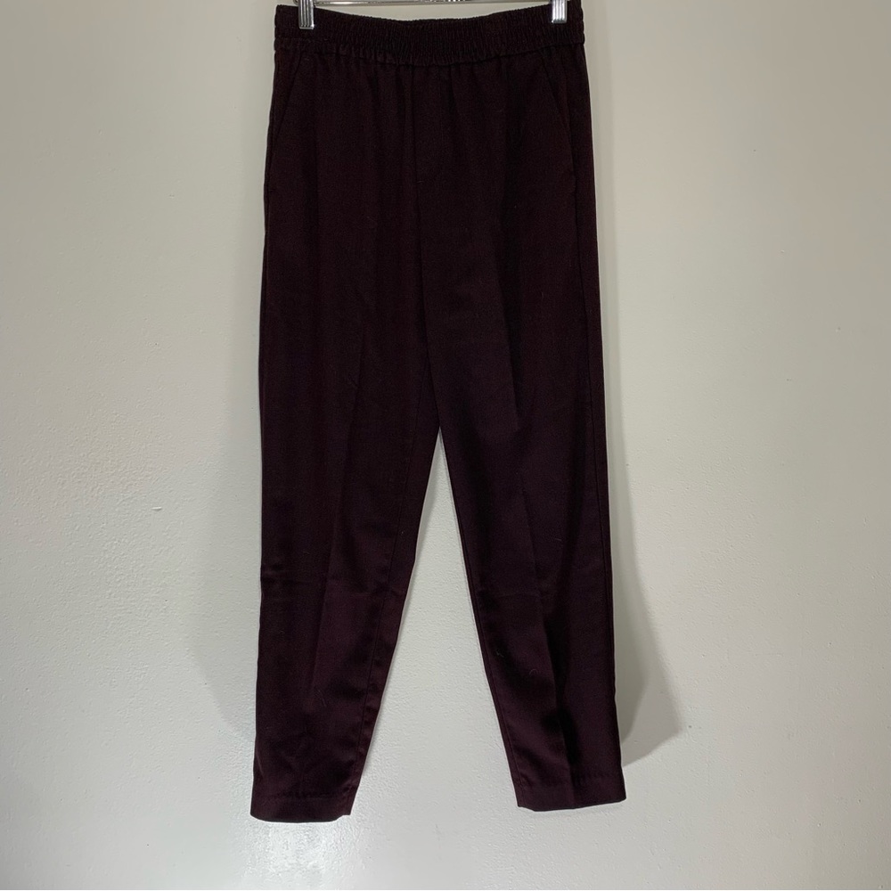 BANANA REPUBLIC burgundy pants